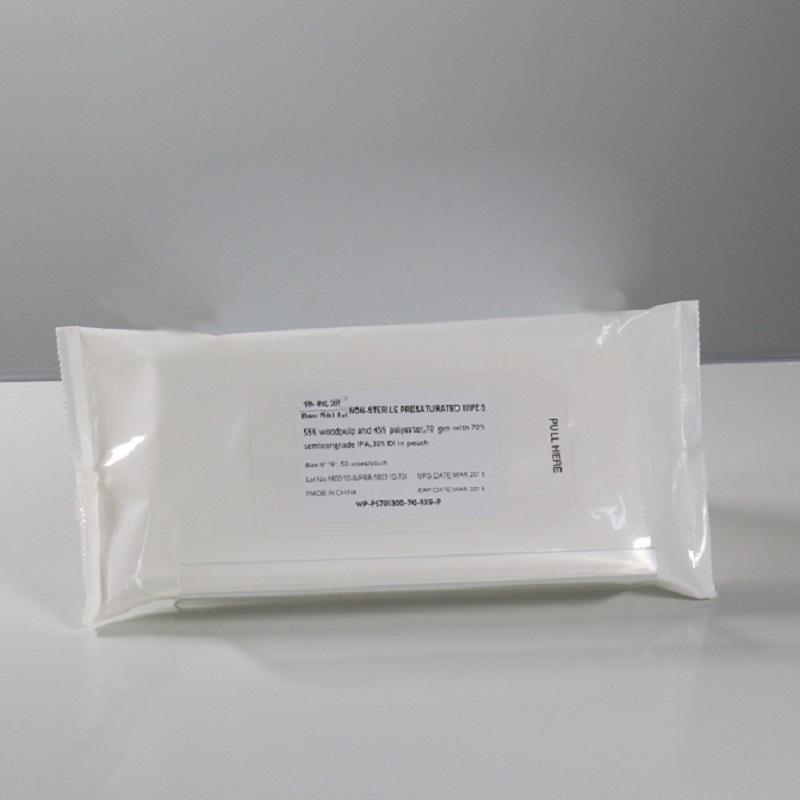 9''x9'' White Color IPA Presaturated Wet Wipes