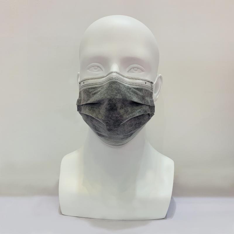 Grey color 4 Layer pm 2.5 face mask  Anti Dust Actived Carbon Filter
